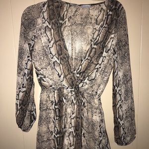 Snakeskin Romper